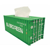Banboring Green Shipping Container Tissue Box 1:20